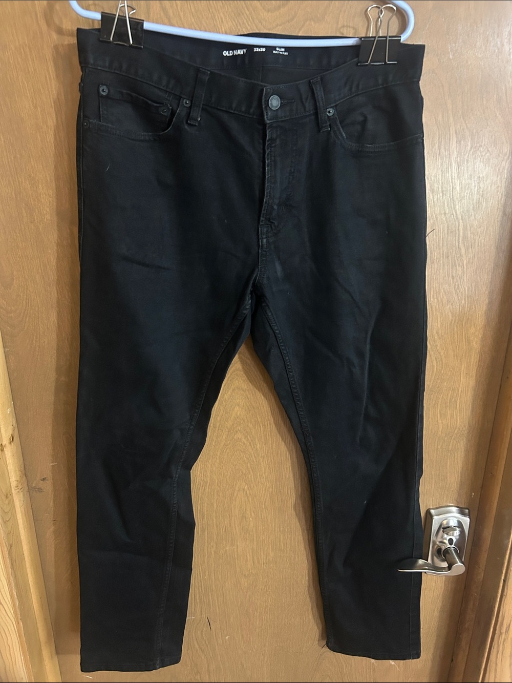 Old Navy Men’s Black Slim Straight Jeans